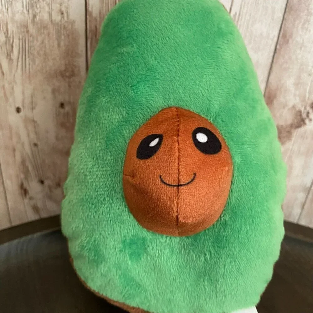 Toy Works by Toy Factory Avocado Guac Star Green Plush Fruit Stuffed Toy 7''